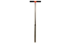 AMS - Model 401.10 - 1-1/8 X 33 Inch Plated Open End Soil Probe w/ Handle, 5/8 Inch Thread