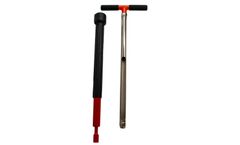 AMS - Model 401.19 - 1-1/8 X 24 Inch Plated Soil Probe w/ Slide Hammer, 5/8 Inch Thread