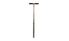 AMS - Model 401.10 - 1-1/8 Inch X 33 Inch Plated Open End Soil Probe w/ Handle, 5/8 Inch Thread
