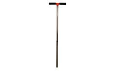 AMS - Model 401.21 - 1-1/4 Inch X 33 Inch Plated Thick Wall Open End Soil Probe w/ Handle, 5/8 Inch Thread