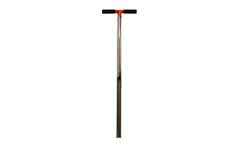 AMS - Model 401.101 - 1-1/8 Inch X 33 Inch Plated Reinforced Open End Soil Probe w/ Handle, 5/8 Inch Thread