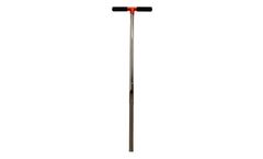 AMS - Model 401.211 - 7/8 Inch X 33 Inch Plated Reinforced Open End Soil Probe w/ Handle, 5/8 Inch Thread