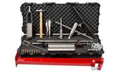 AMS - Model 64527 - 2 Inch X 12 Inch Split Soil Organic Carbon Sampling Kit w/ Powered Hammer Options, Hex Quick Pin
