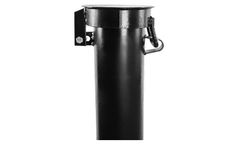 AMS - Model 207.42 - 4 Inch X 5 Foot Round Well Protector, Black Steel