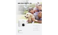 Growatt - Model MIN 2500-6000TL-X/XE/XH - Residential Inverters - Brochure