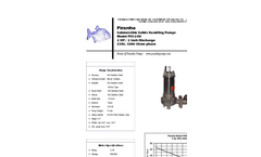 Piranha - Model PSS-200 - Solids Handling Pump - Technical Datasheet