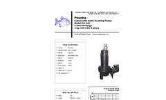 Piranha - Model PLS-300 - Solids Handling Pump - Technical Datasheet