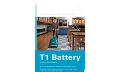 Tennant - Model T1B - Battery Walk-Behind Micro Scrubber - Brochure