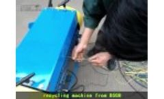 China manufacture BS-KOB waste copper wire stripping recycling machine, electric cable stripper Video