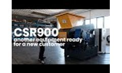 Industrial primary shredder CSR900 - Stokkermill Recycling Machinery - Video