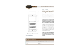 OriginClear P250 Datasheet
