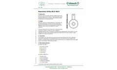 Dosch - Model BLS 100 R - Restriction Orifice - Brochure