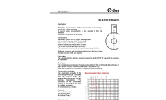 Model BLS 100 - Restriction Orifice Plate Brochure