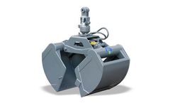 Idrobenne - Model BMO/L Series - Loading Clamshell Bucket with Horizontal Cylinder