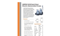 Sub-Prime - GSP05/10/20 - Electric Submersible Dewatering Pumps Brochure