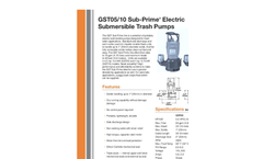 Sub-Prime - GST05/10 - Electric Submersible Trash Pumps Brochure