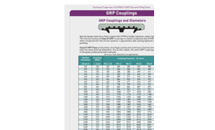 GRP Couplings and Diameters Datasheet