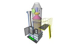 Ecochimica - Model VTW-F Series - Venturi Tower Scrubber With Integrated Fan