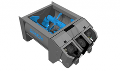 Simem - Model RHYNO  - Twin Shaft Mixer for Concrete Production