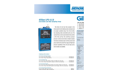 Sensidyne - Model Gilian LFS-113 - Low Flow Personal Air Sampling Pump (1 -350 cc/min) - Brochure