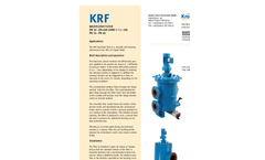 Krone - Model KAF-S - Self-Cleaning Automatic Filter -Brochure