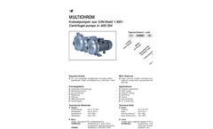 CHRMU Multichrom Centrifugal Pump