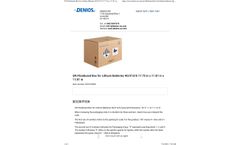Denios - Model M751530W - Fibreboard Box for Lithium Batteries - Brochure