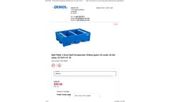Denios - Model K221500W - Drum Spill Pallet Containment - Brochure