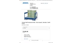 Denios - Model K173226W - 4 Drum Capacity Transport Spill Containment Pallet - Brochure