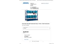 Denios - Model K344608W - 8 Drum Rack with Spill Containment Sump - Brochure