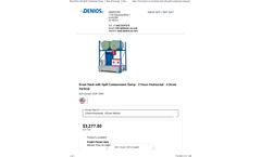 Denios - Model K341103W - 2 Drum Horizontal Rack with Spill Containment Sump - Brochure