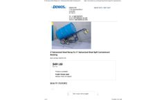 Denios - Model K421911W - 4" Galvanized Steel Ramp - Brochure