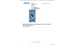 Denios - Model M510285W - Manual Operation Ryton Rotary Drum Pump - Brochure