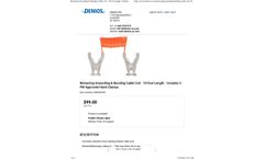 Denios - Model M320076W - Retracting Grounding & Bonding Cable Coil  - Brochure