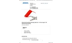 Denios - Model M320075W - Retracting Grounding & Bonding Cable Coil - Brochure