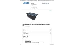 Denios - Model M751739W - Spill Containment Poly Tank -Brochure