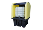Denios - Model M761667W - IBC Yellow Roll Top Hardcover Spill Pallet