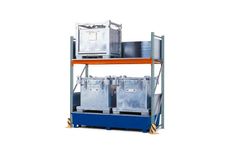 Denios - Model K344610W - IBC Tote Storage Rack with Spill Containment Sump