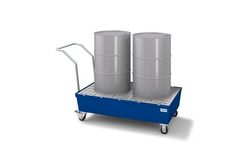Denios - Model K193107W - 2 Drum Capacity Spill Cart