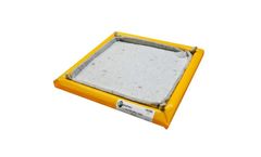 Denios - Model M761423W - 2` x 2`x 3" Yellow Poly Filter Spill Pads
