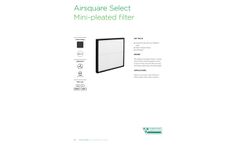 Airsquare Select - Mini-Pleated Filter - Brochure
