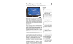 Pfeiffer - Model PGS 300F - Water Management Controller - Brochure