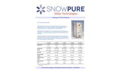 SnowPure Electropure - Model XL-R - Industrial, Electronics Electrodeionization (EDI) Modules - Brochure