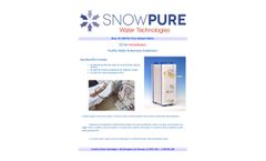 SnowPure - Model Electropure XL-100-DER - High Temperature Stable Electrodeionization (EDI) Module for Hemodialysis - Brochure