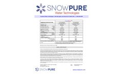 SnowPure - Model Excellion IX - Ion-Exchange Membranes - Specifications  Brochure