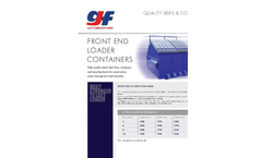 GJF - Front End Loader Containers - Brochure