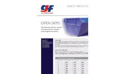 GJF - Open Skips Container - Brochure