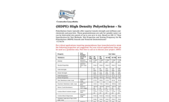 High Density Polyethylene - Smooth Geomembrane Liners (HDPE) Brochure