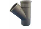 Dyka - Model 45º - 2 x RS - Underground Drainage T-Piece