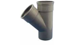 Dyka - Model 45º - 2 x RS - Underground Drainage T-Piece